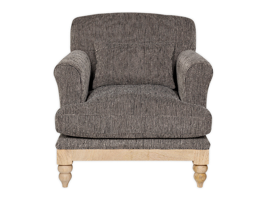 Maganda Cotton Armchair - Charcoal