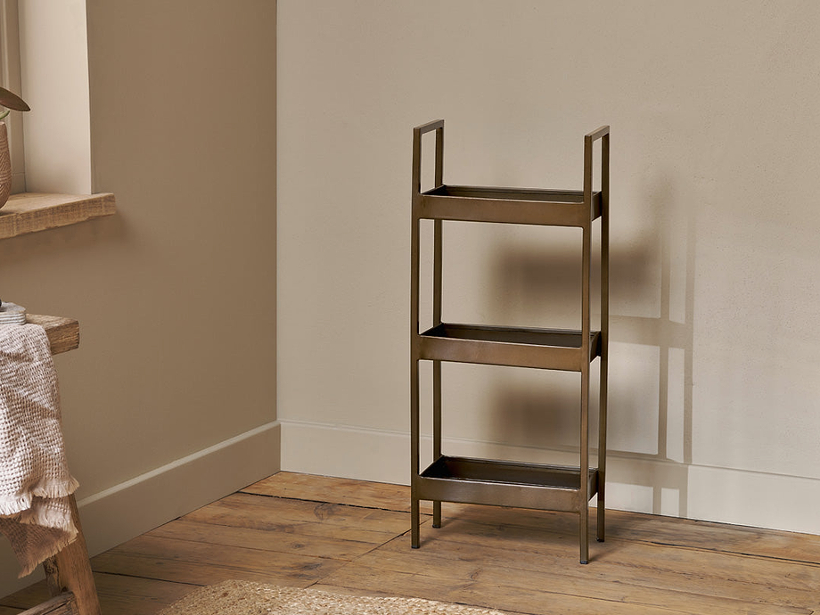 Mahi Bathroom Storage Caddy - Antique Brass