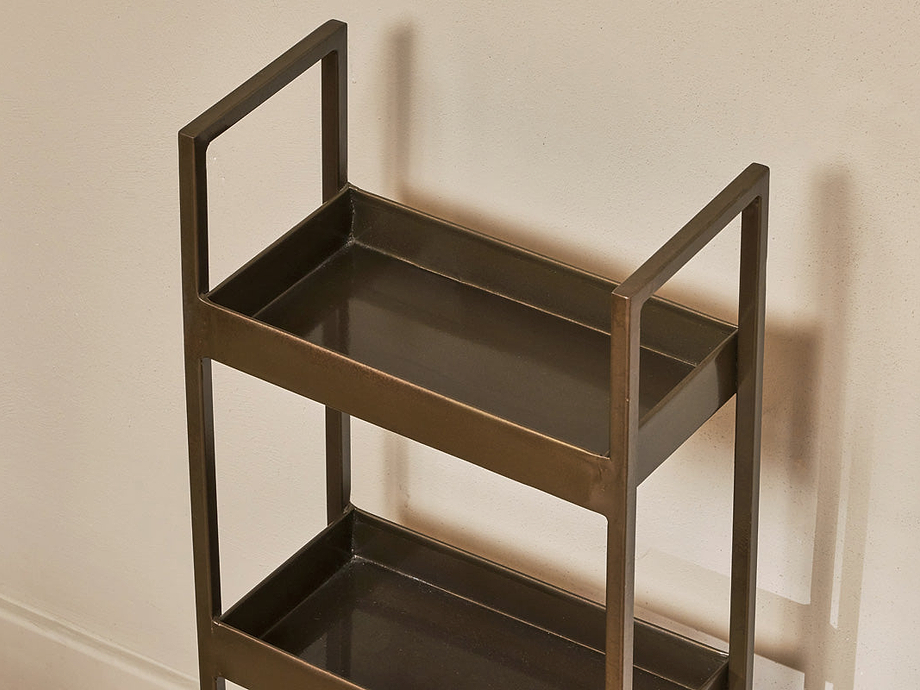 Mahi Bathroom Storage Caddy - Antique Brass