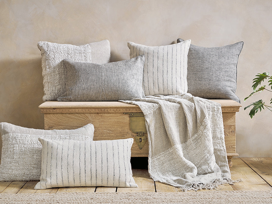Maidaan Cotton Cushion Cover - Off White