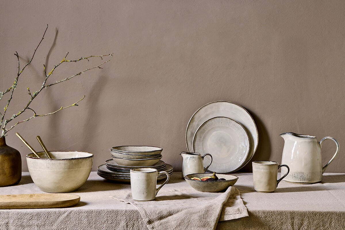 Malia Serving Bowl - Cream