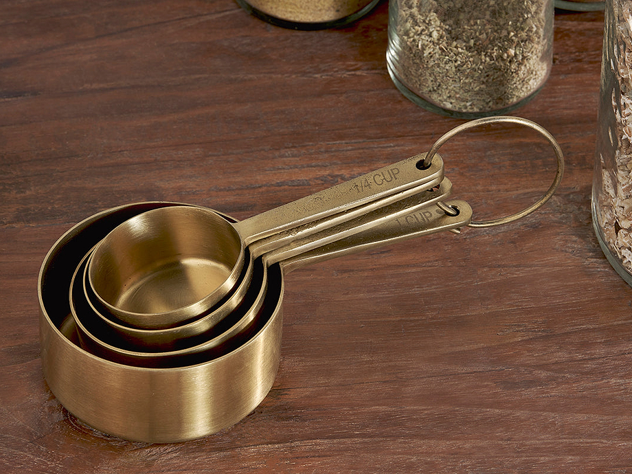 Mane Measuring Cups - Brushed Gold