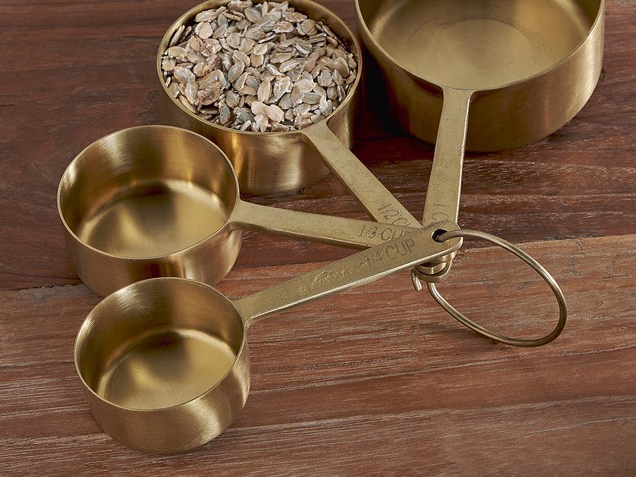 Mane Measuring Cups - Brushed Gold