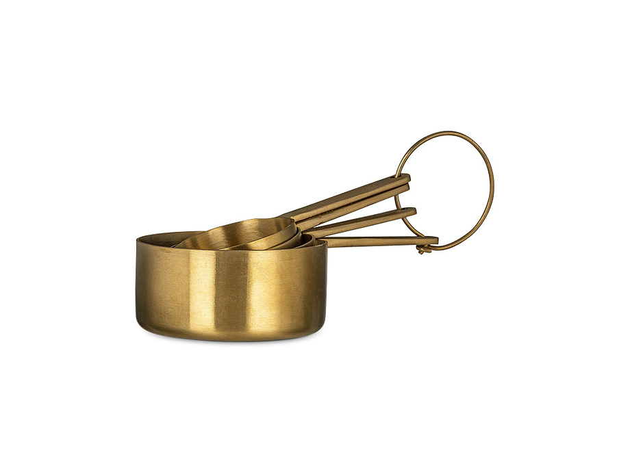 Mane Measuring Cups - Brushed Gold