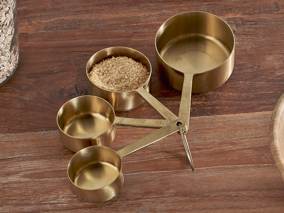 Mane Measuring Cups - Brushed Gold