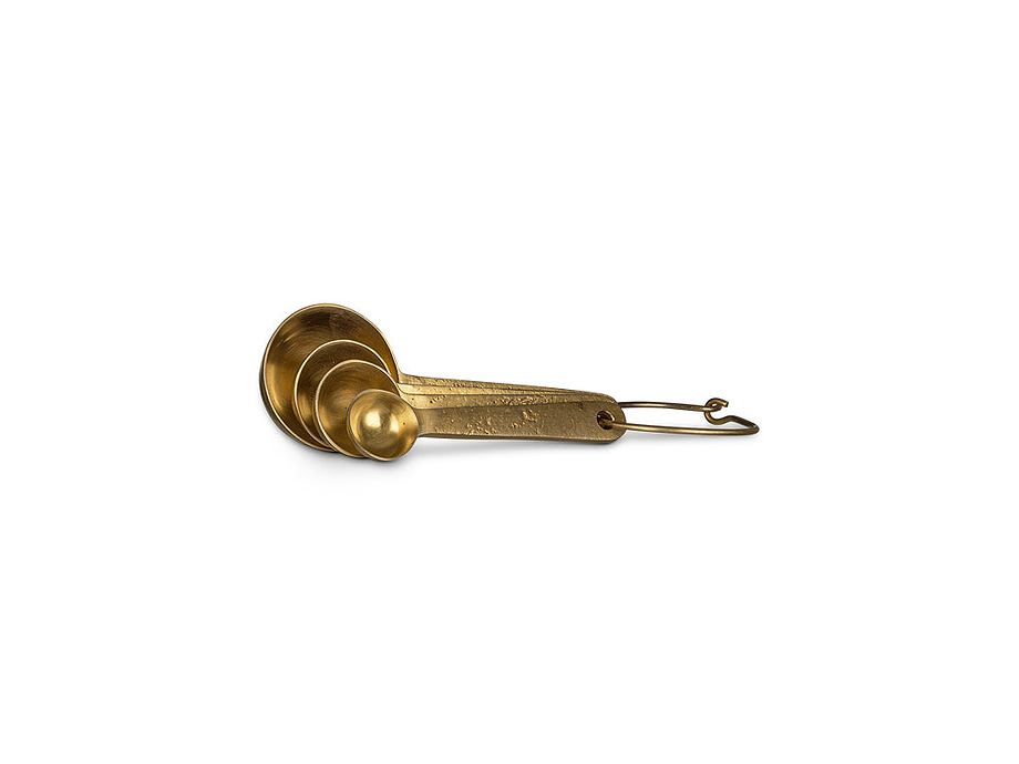 Mane Measuring Spoons - Brushed Gold