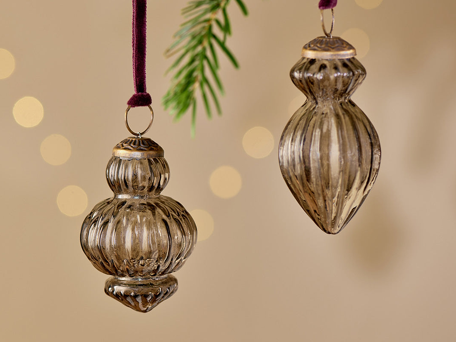 Manipur Baubles - Smoke (Set of 3)