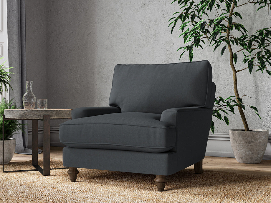 Marri Armchair - Recycled Cotton Thunder