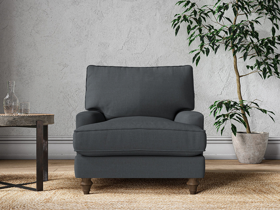Marri Armchair - Recycled Cotton Thunder