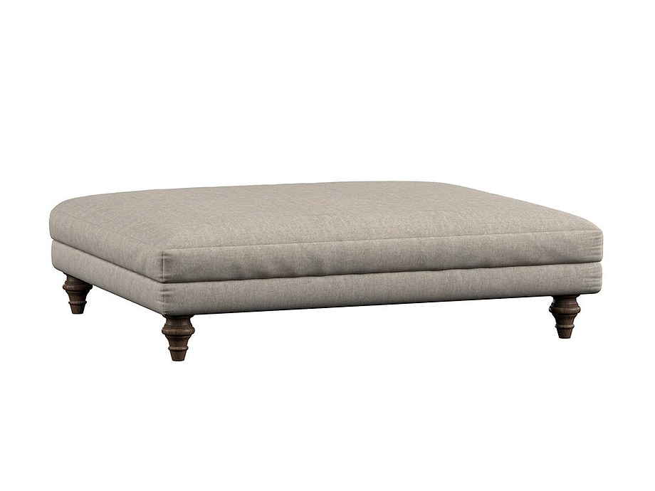 Marri Grand Footstool - Brera Linen Dusk