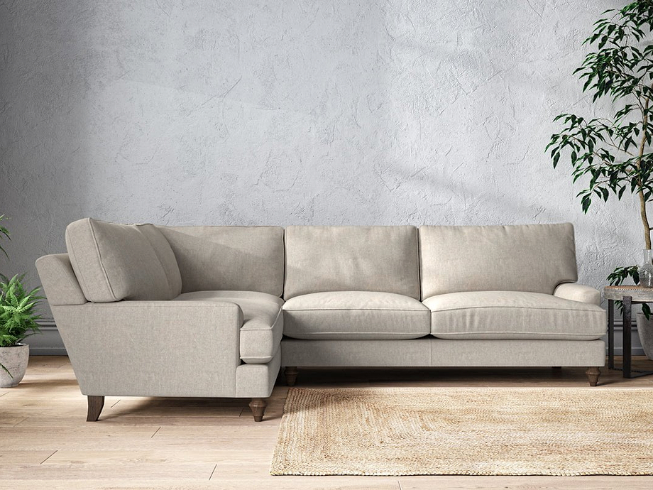 Marri Grand Left Hand Corner Sofa - Brera Linen Natural