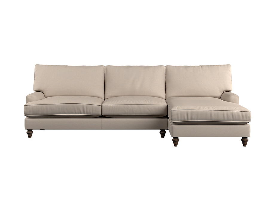 Marri Grand Right Hand Chaise Sofa - Recycled Cotton Thunder