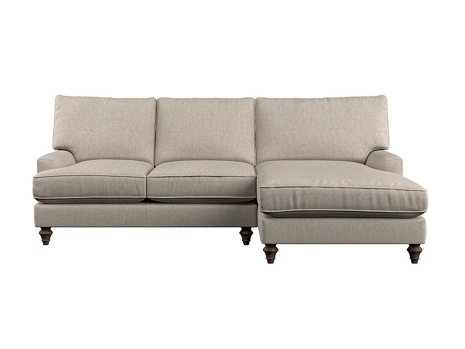 Marri Large Right Hand Chaise Sofa - Brera Linen Natural