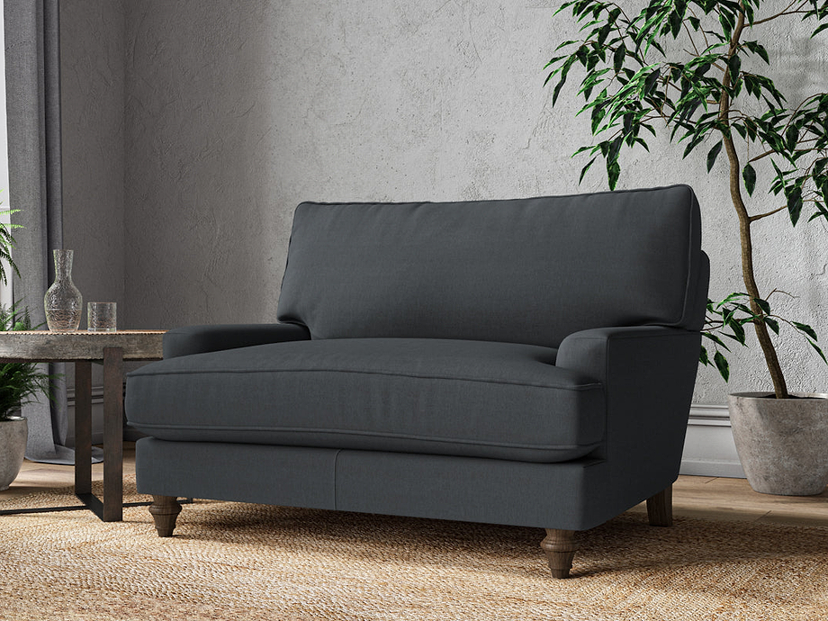 Marri Love Seat - Recycled Cotton Thunder