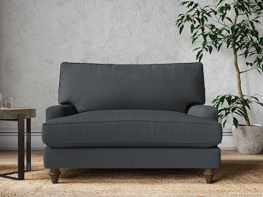 Marri Love Seat - Recycled Cotton Thunder