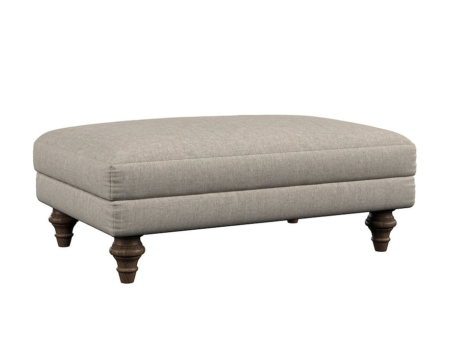 Marri Medium Footstool - Brera Linen Natural