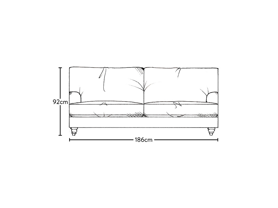 Marri Medium Sofa - Brera Linen Pebble