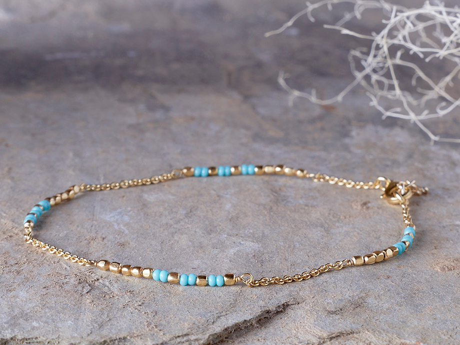 Mindra Anklet - Turquoise