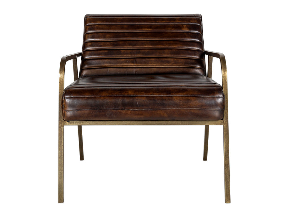 Mirai Ribbed Leather Armchair