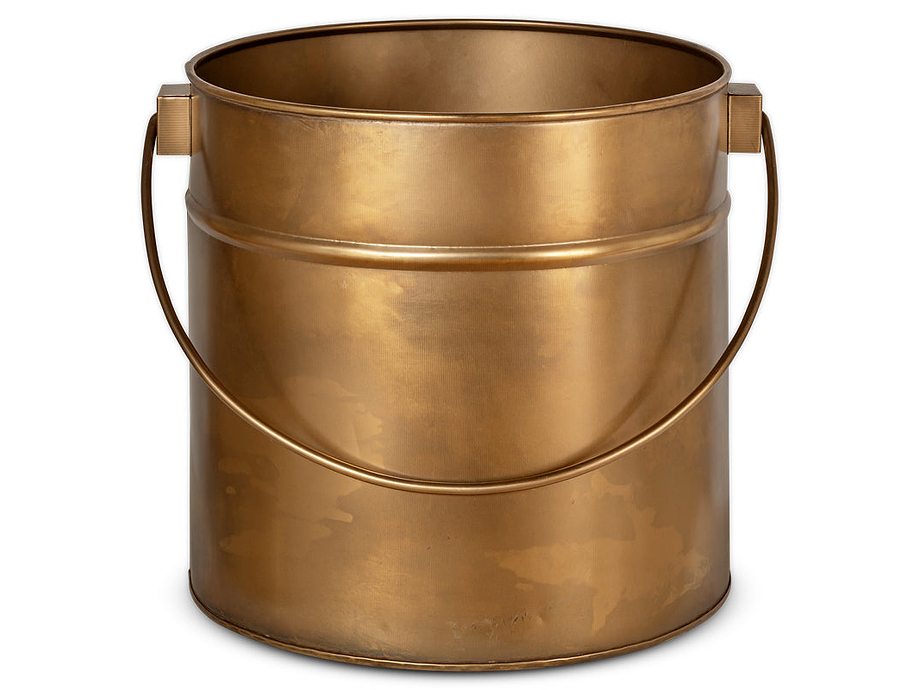 Mosat Iron Fireside Bucket - Antique Brass