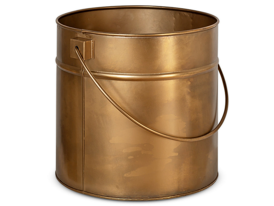 Mosat Iron Fireside Bucket - Antique Brass