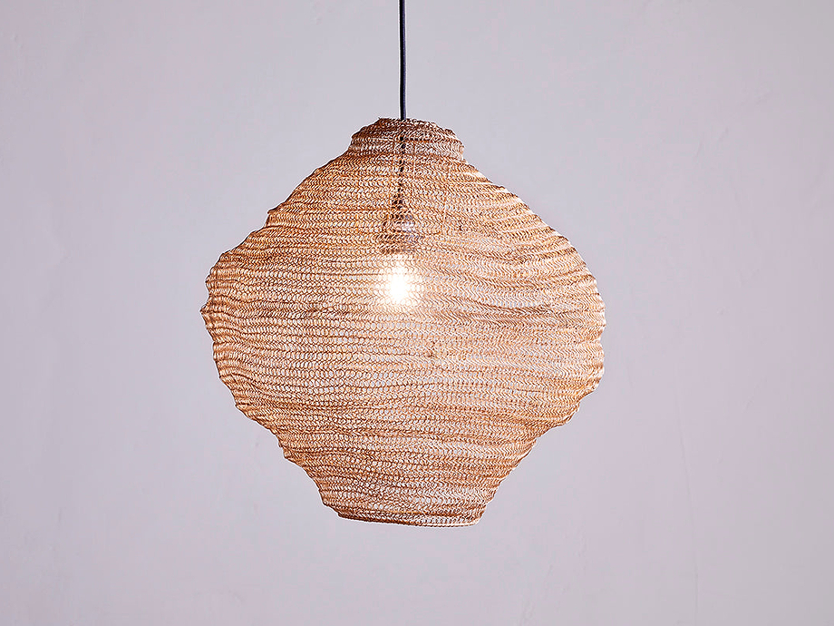 Mukuni  Wire Lampshade - Brass - Small