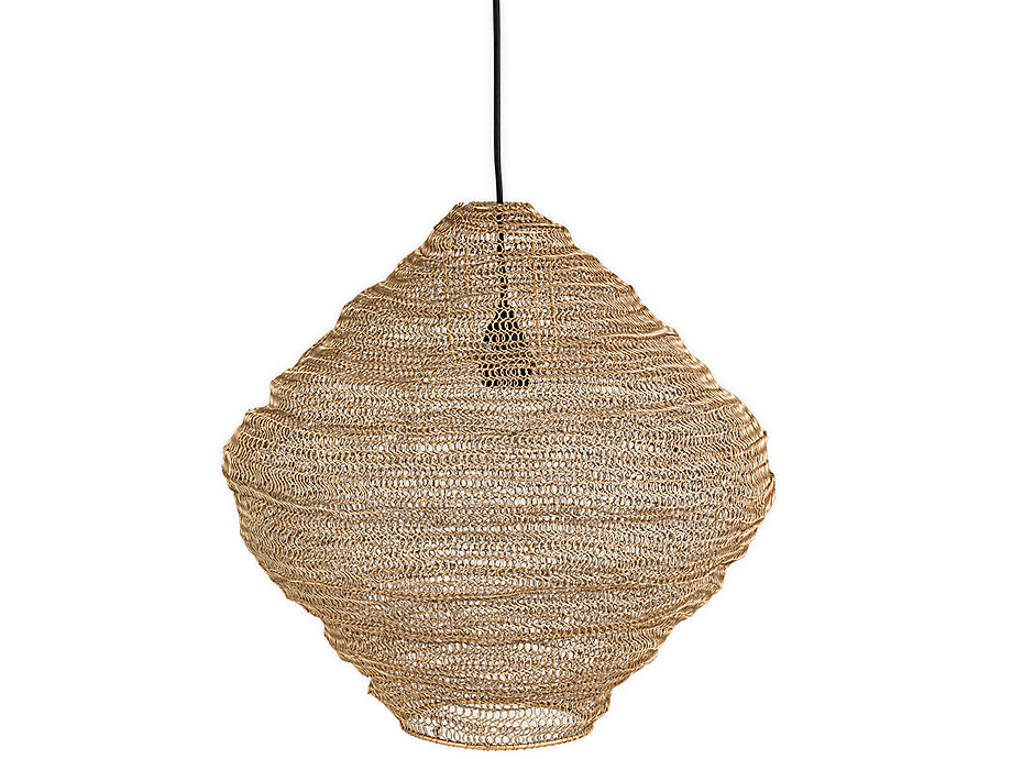 Mukuni  Wire Lampshade - Brass - Small