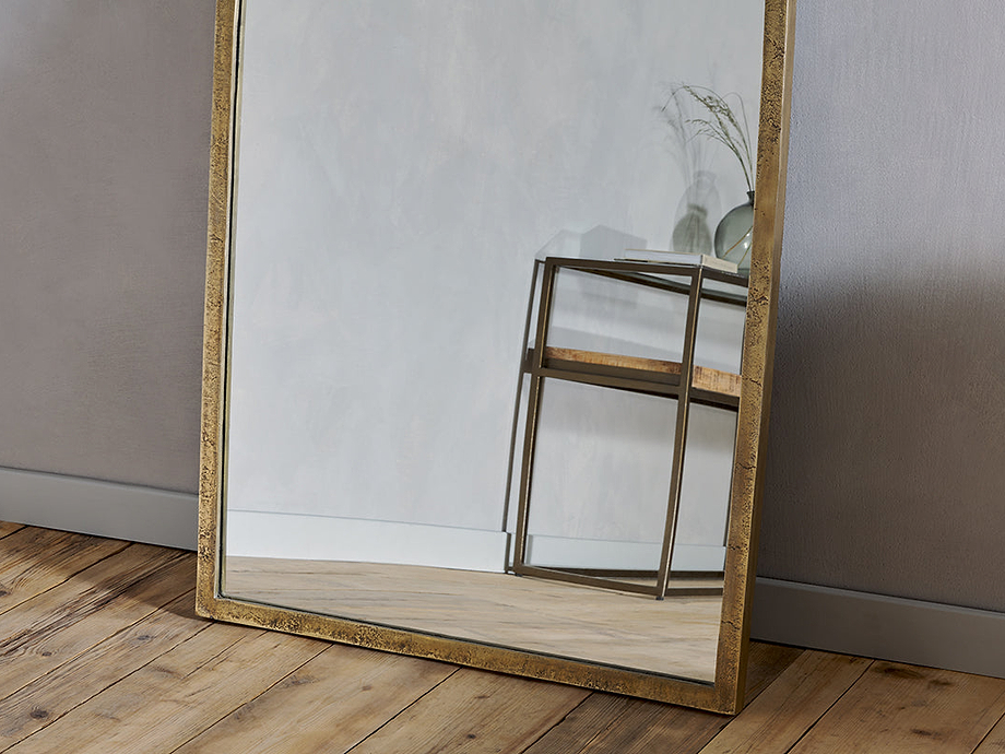Murwara Full Length Arched Mirror - Antique Brass