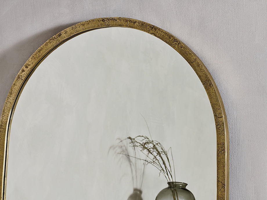 Murwara Full Length Arched Mirror - Antique Brass