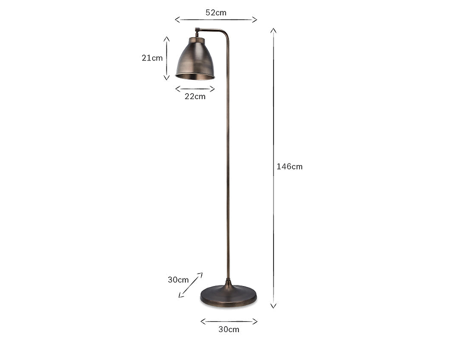 Muturi Floor Lamp - Aged Bronze