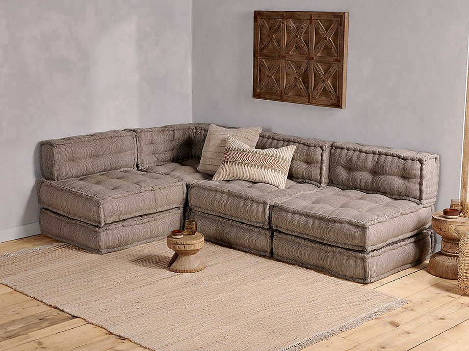 Nadeeka Modular Sofa - Soft Grey - Set