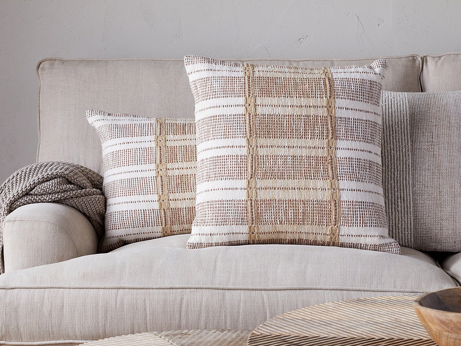 Nayika Cotton Cushion Cover - Rust