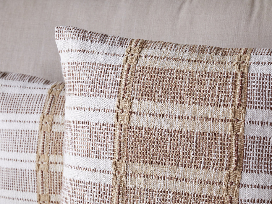 Nayika Cotton Cushion Cover - Rust