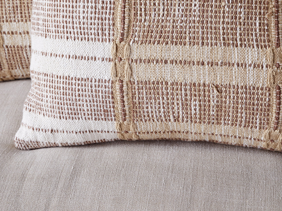 Nayika Cotton Cushion Cover - Rust