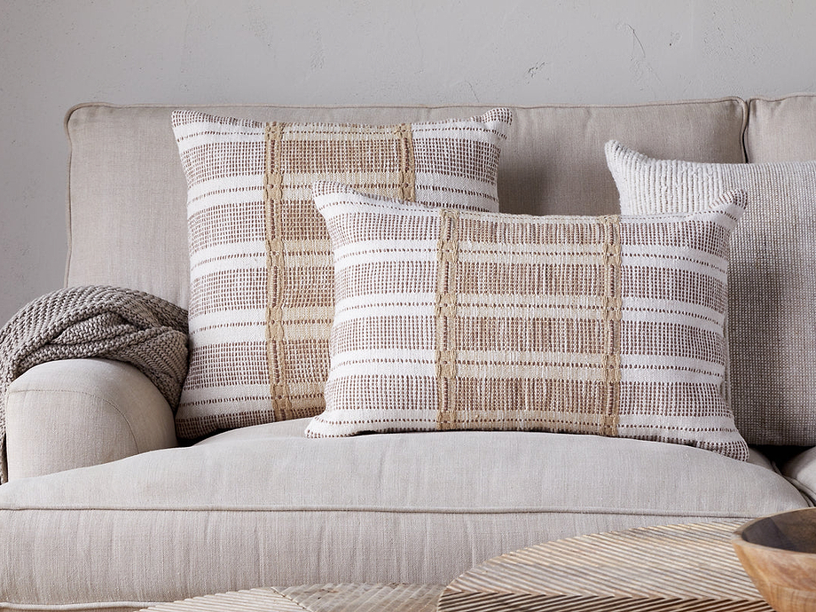 Nayika Cotton Cushion Cover - Rust
