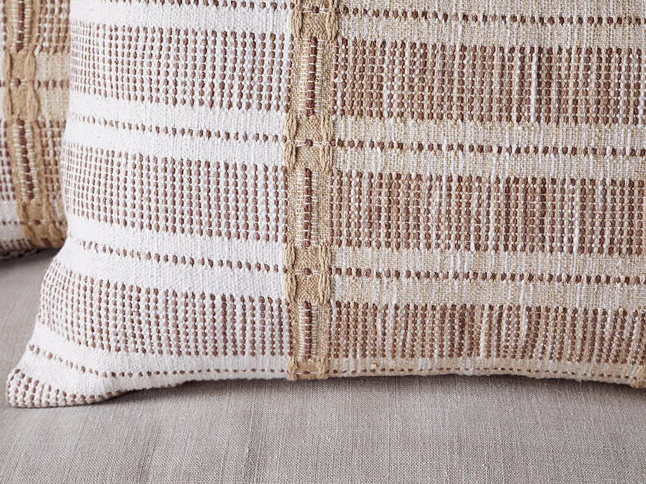 Nayika Cotton Cushion Cover - Rust