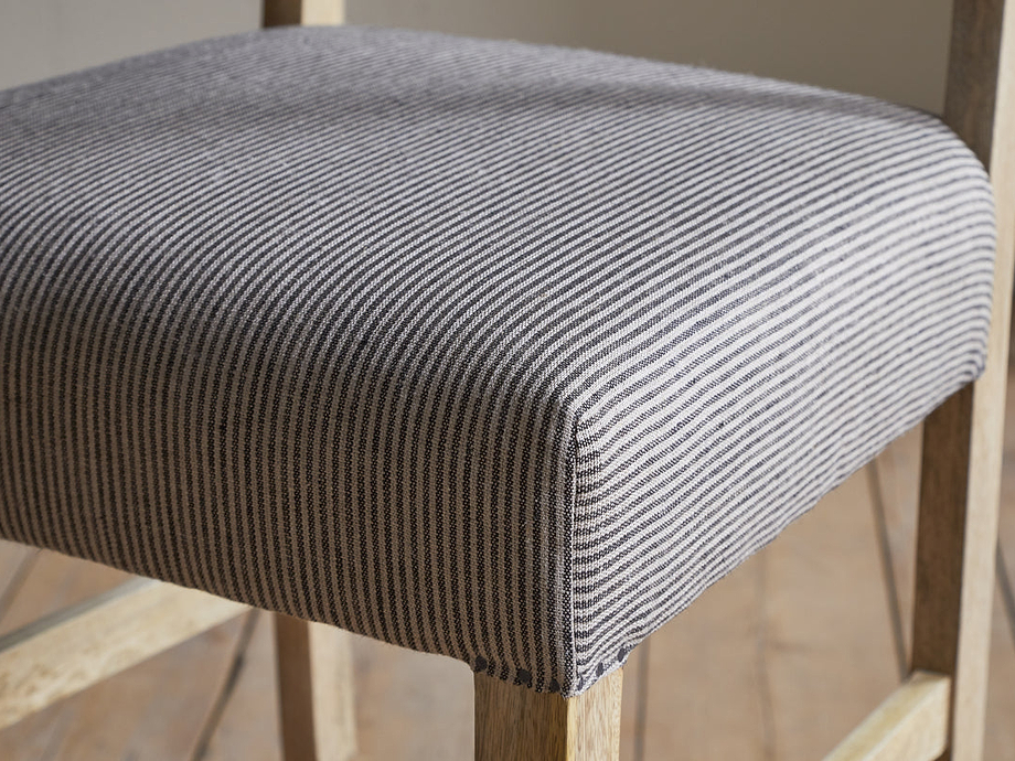 Nadeeka Linen Upholstered Counter Chair - Soft Grey