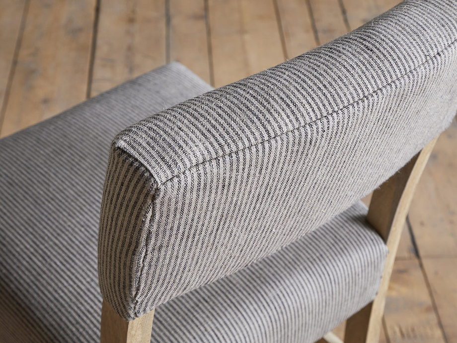 Nadeeka Linen Upholstered Counter Chair - Soft Grey