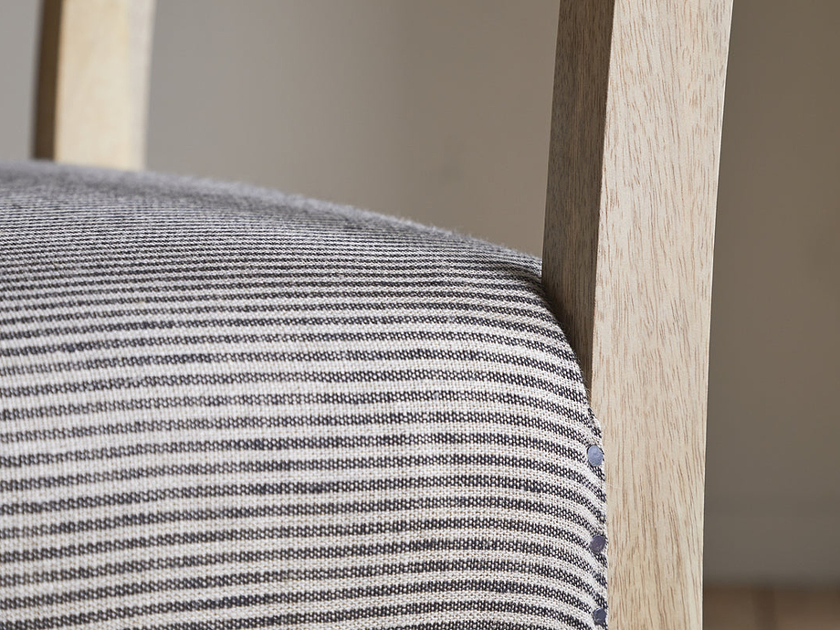 Nadeeka Linen Upholstered Counter Chair - Soft Grey