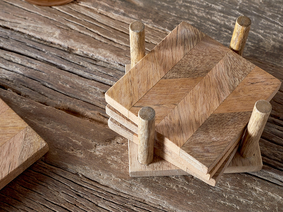 Nalbari Coasters - Natural (Set of 4)