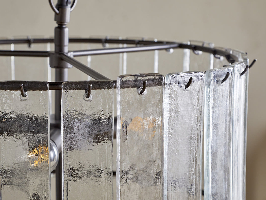 Nauka Statement Pendant - Aged Bronze & Clear