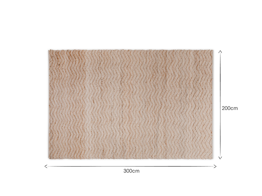 Nabami Chevron Jute Rug - Natural