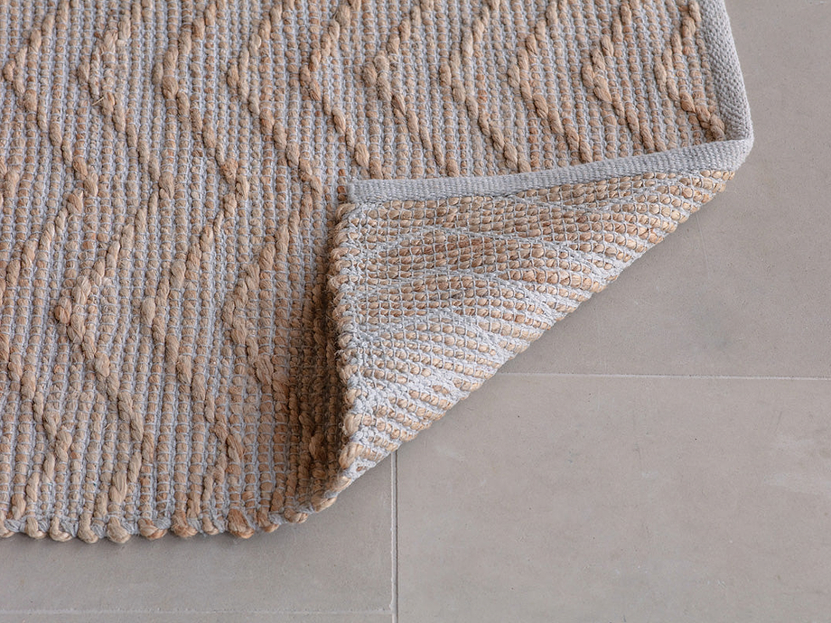 Nabami Chevron Jute Rug - Natural