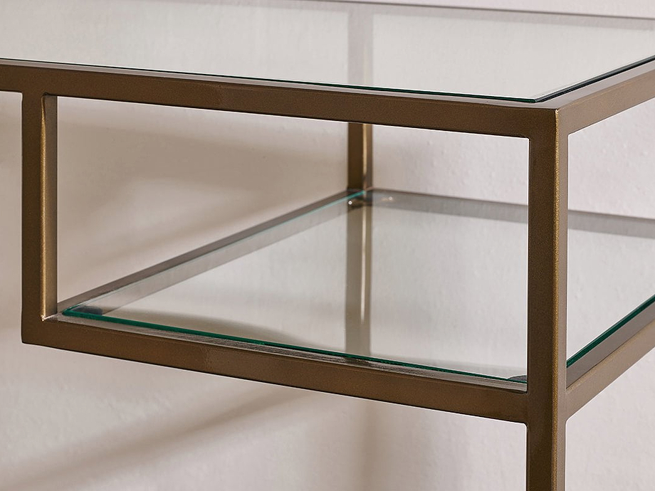 Nakuru Iron & Glass Console Table