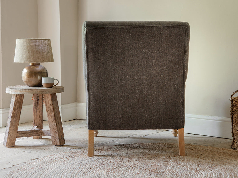 Nalla Wool Armchair - Charcoal