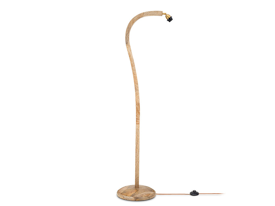 Namira Mango Wood Floor Lamp - Natural