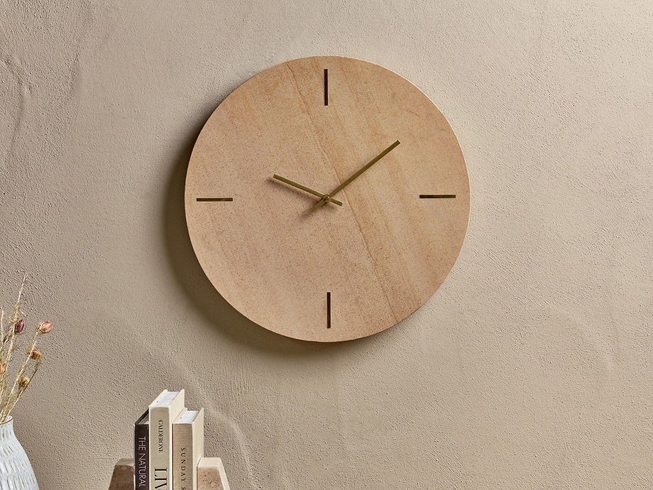 Nangal Stone Clock - Natural