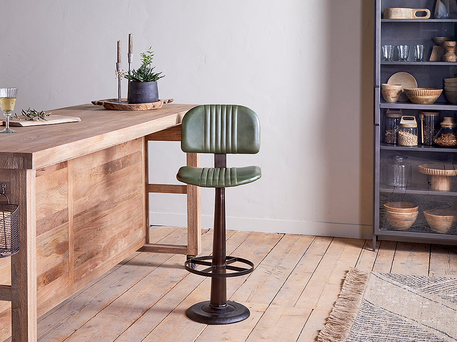 Narwana Bar Chair - Rich Green