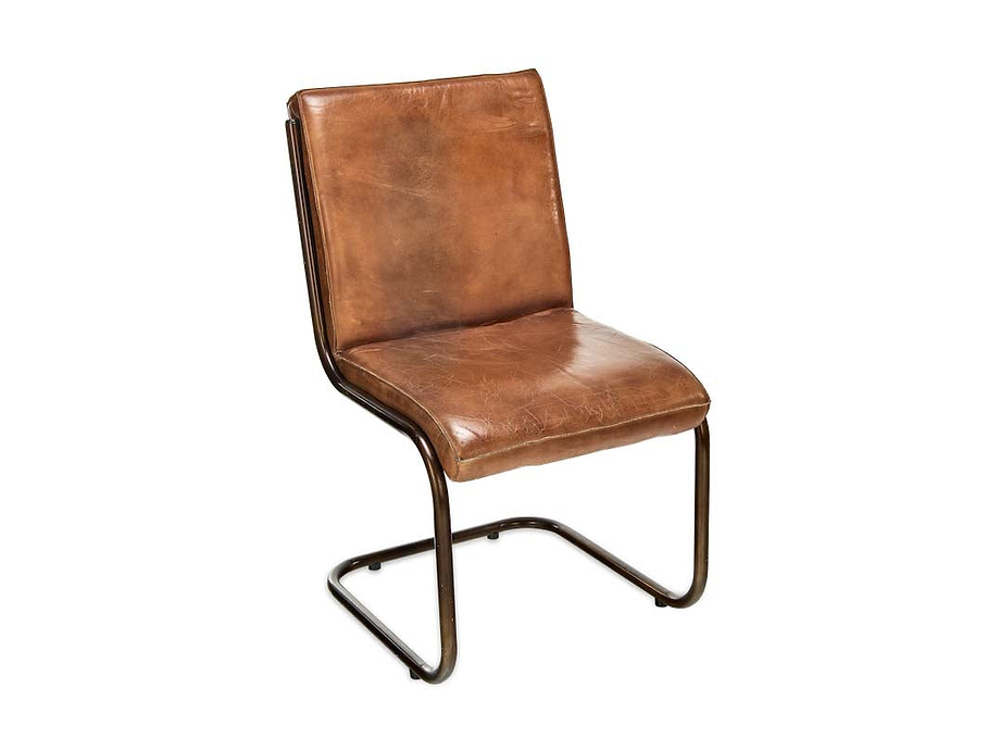 Narwana Leather Desk Chair - Aged Tan