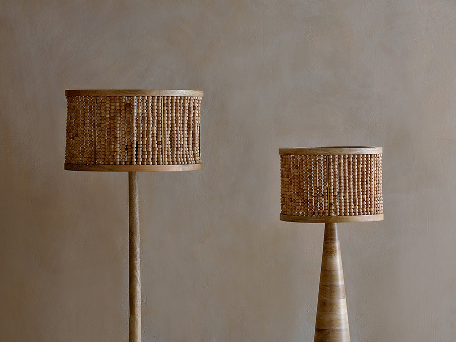 Neela Mango Wood Lampshade - Natural